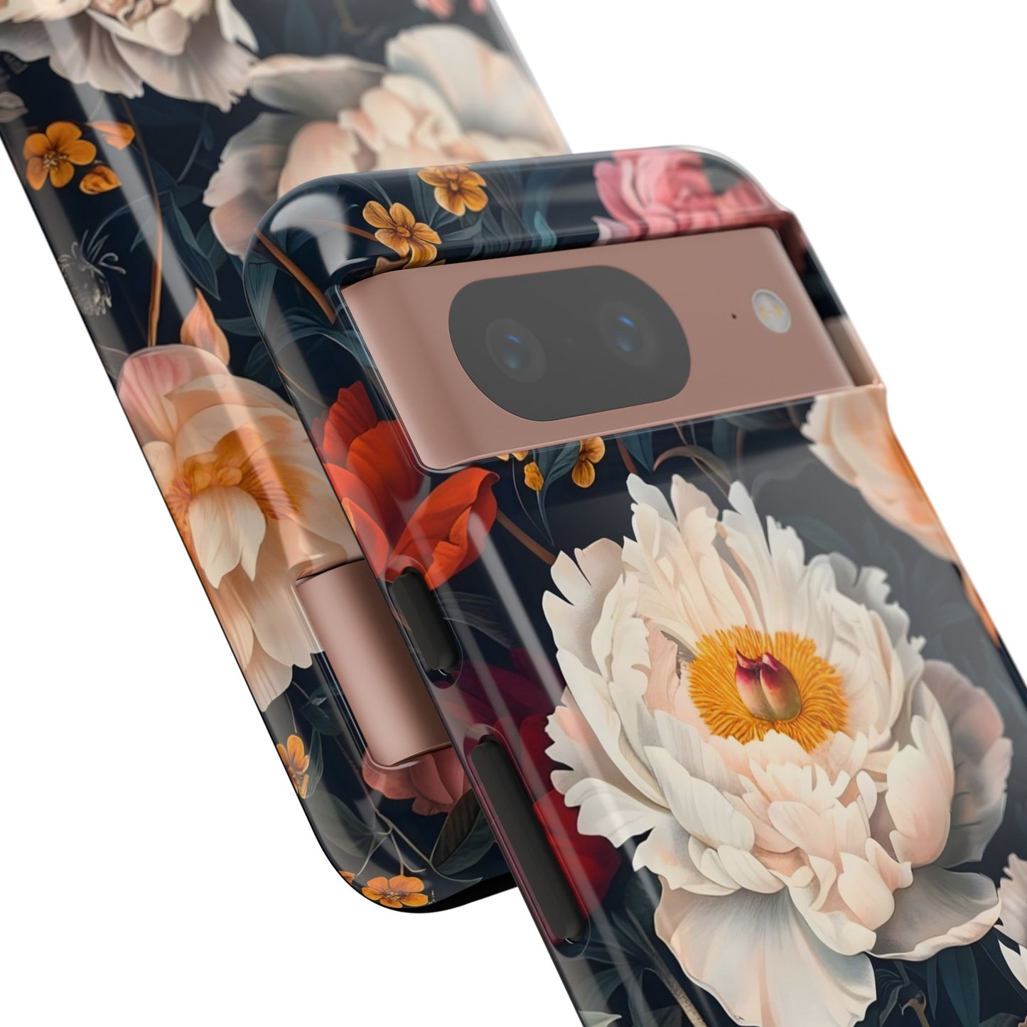 Floral Phone Case, Tough Phone Cover, Flower Design, Unique Gift for Her, Trendy Accessory, Spring Decor
