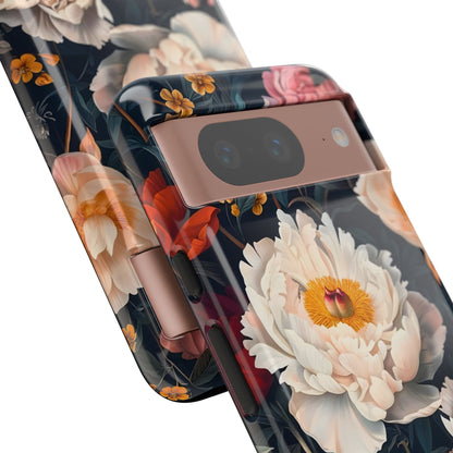 Floral Phone Case, Tough Phone Cover, Flower Design, Unique Gift for Her, Trendy Accessory, Spring Decor
