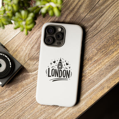 Stylish Phone Case for London Lovers, London Gift, Travel Accessory, Unique Smartphone Case, Cityscape Phone Cover