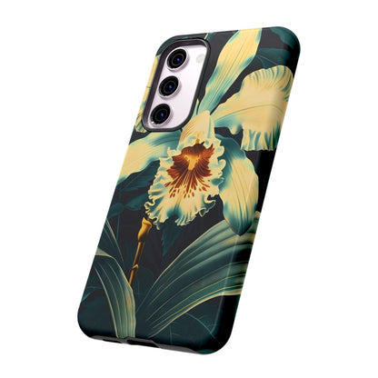 Floral Phone Case - Tough Cases with Orchid Design, Durable Smartphone Cover for Nature Lovers, Floral Gift for Her, Botanical [...]