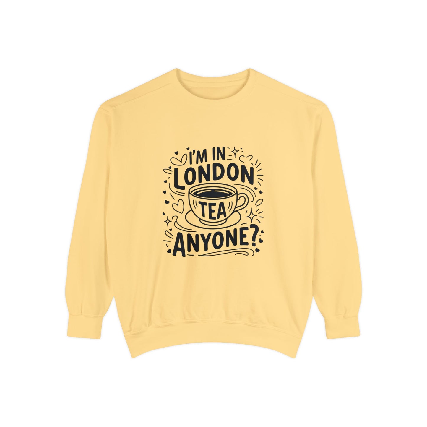 Unisex Garment-Dyed Sweatshirt Durable - London's Tea