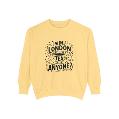 Unisex Garment-Dyed Sweatshirt Durable - London's Tea