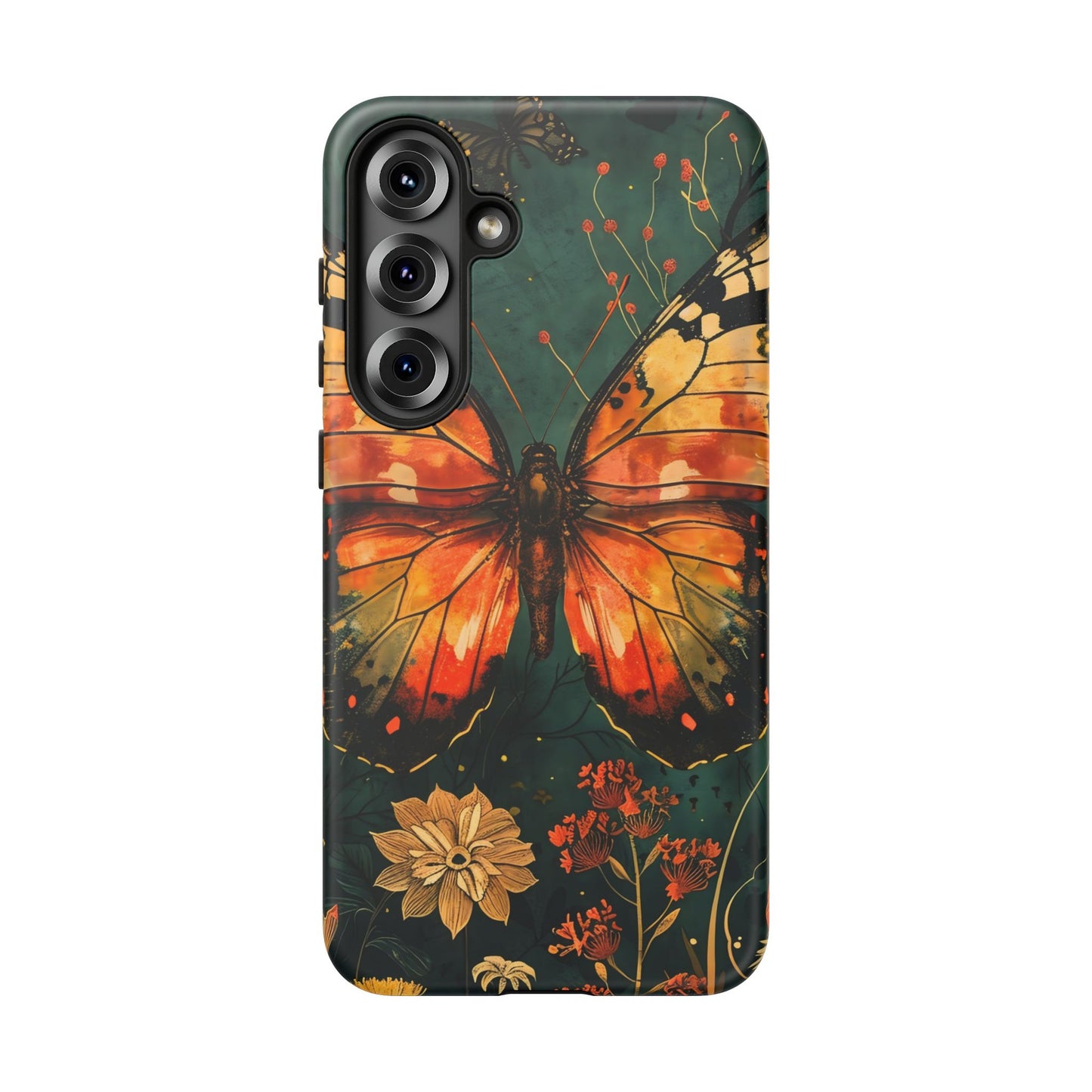 Butterfly Phone Case – Tough Cases for Nature Lovers, Floral Design, Butterfly Art, Unique Gift, Eco-Friendly Protection