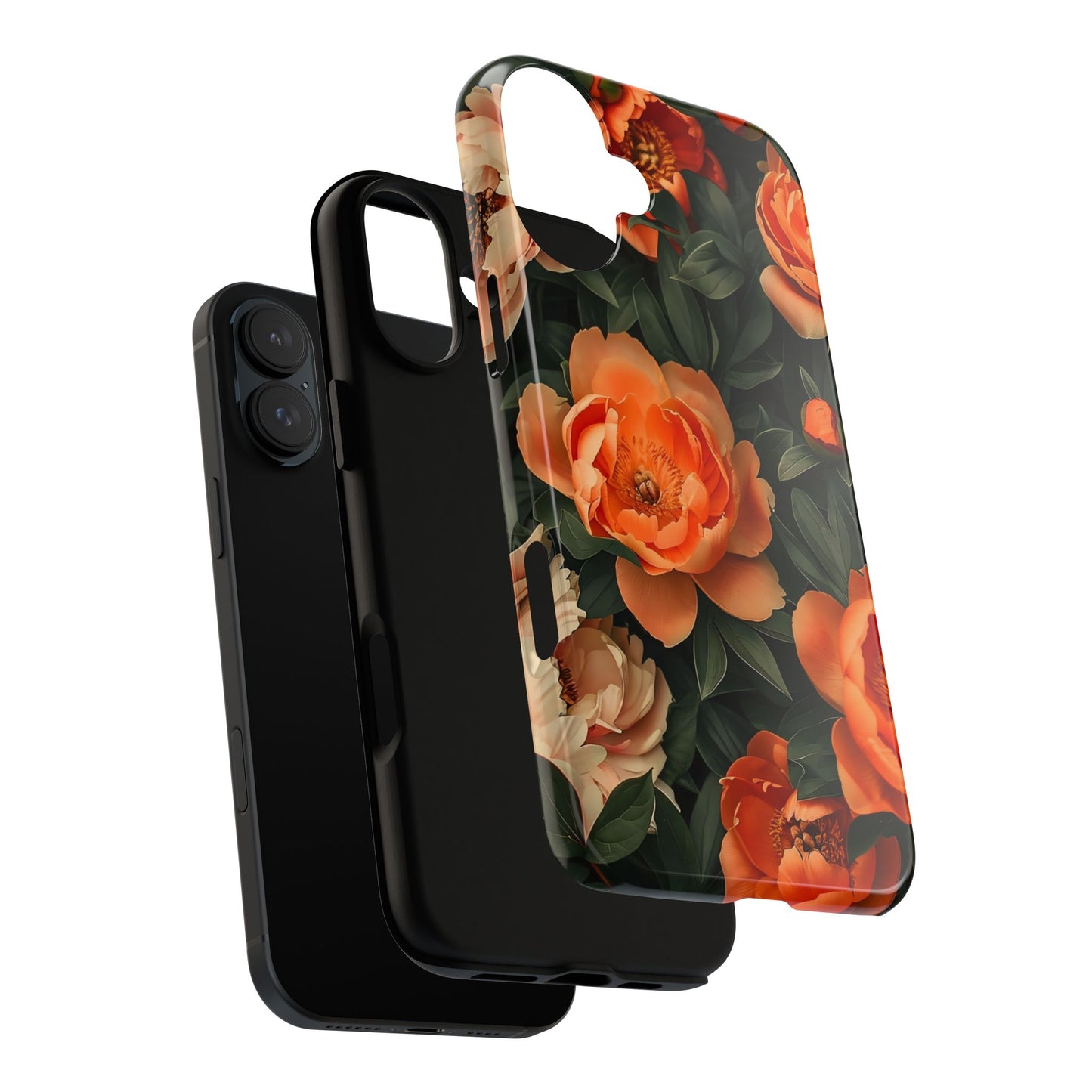 Stylish Floral Phone Case, Tough Cases, Floral Phone Cover, Gift for Her, Spring Accessories, Mother's Day, Phone Protection