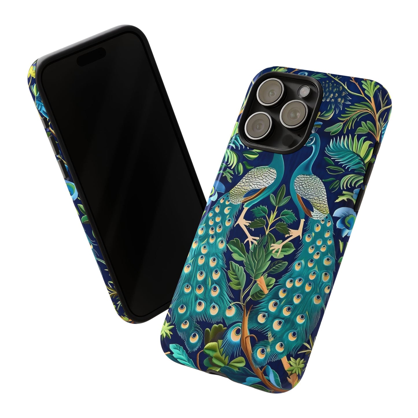 Peacock Tough Phone Case - Colorful Protective Cover, Nature Lover Gift, Stylish Accessory for Celebrations