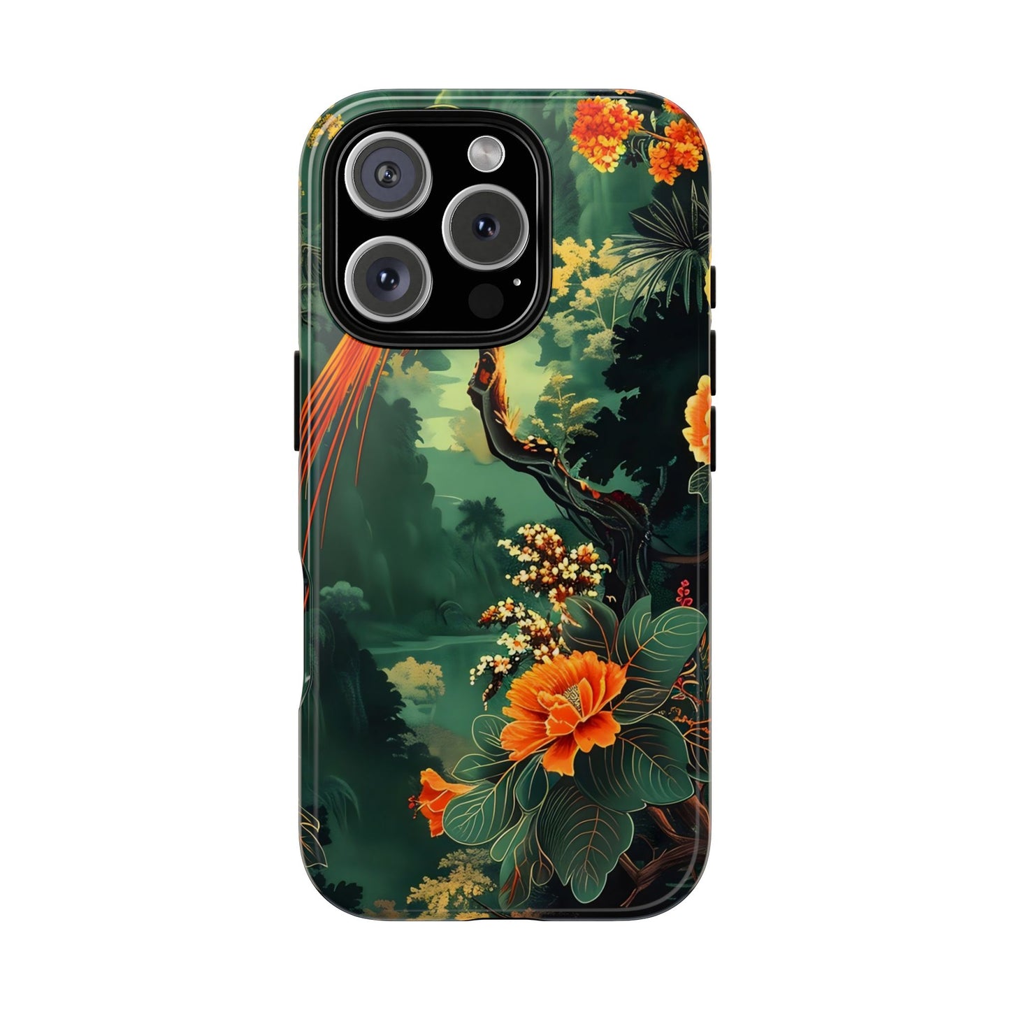 Tropical Phone Case - Colorful Floral Design, Phone Cover for Nature Lovers, Gift for Friends, iPhone & Android Compatible, Boho Style