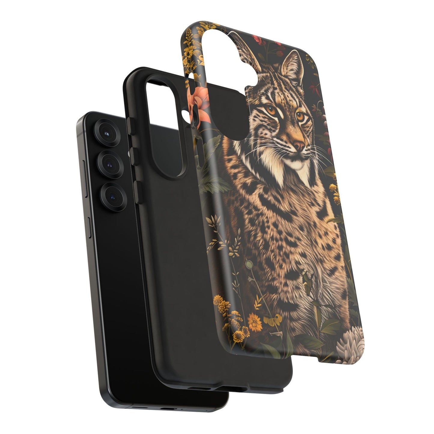 Wildlife Phone Case with Lynx Design, Tough Cases, Animal Lovers Gift, Nature Inspired Accessories, Unique Tech Protection