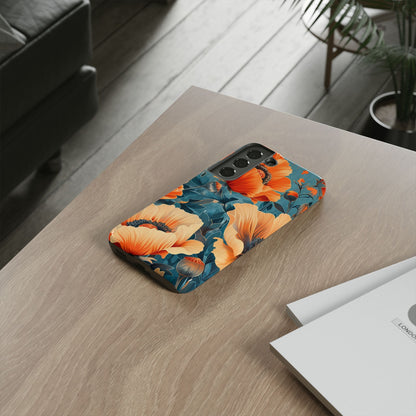 Floral Phone Case, Tough Cases for Protection and Style, Spring Aesthetic, Gift for Her, Phone Accessory for Nature Lovers