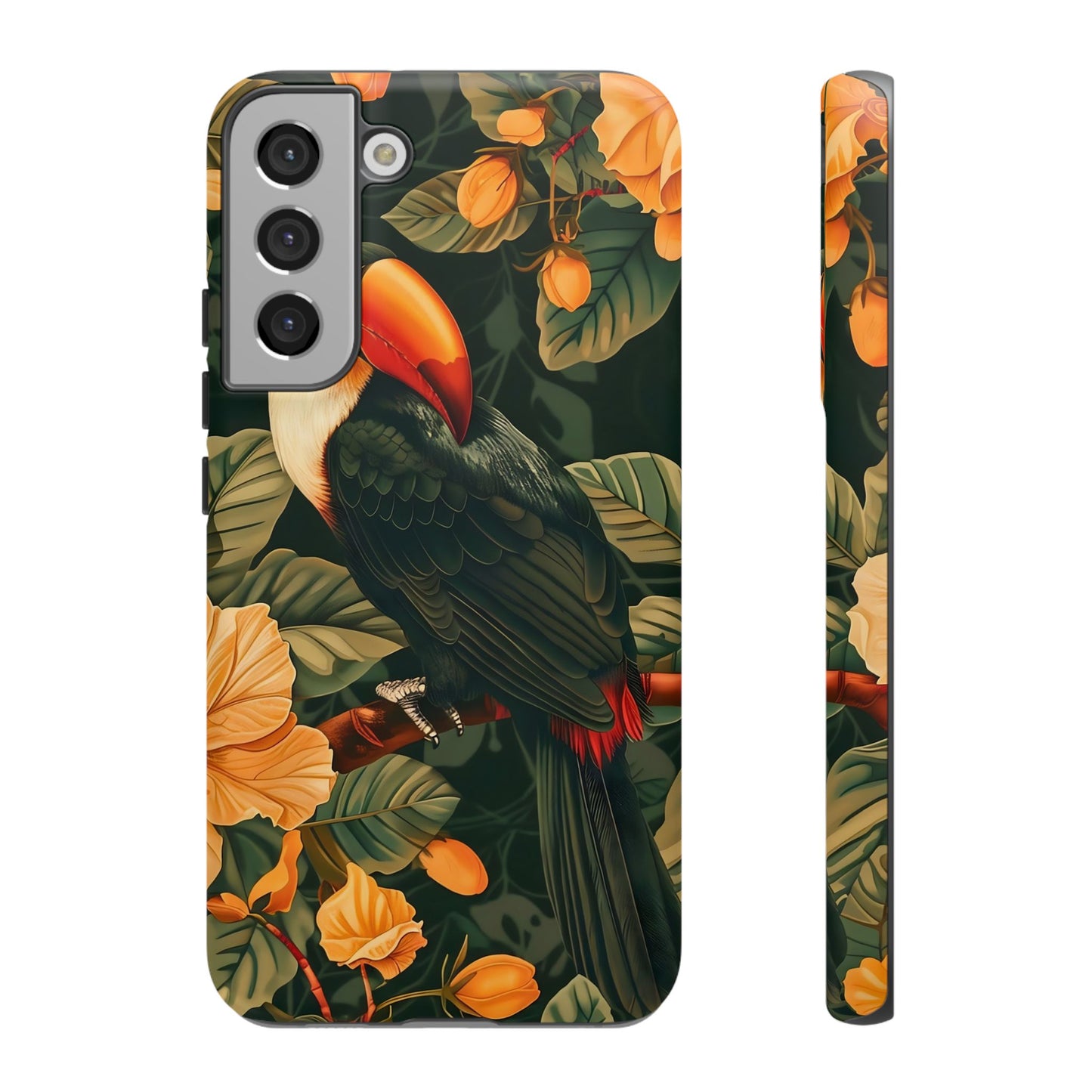 Tropical Toucan Phone Case, Exotic Bird Cover, Nature Lover Gift, Eco-Friendly Design, Customizable Tech Accessory