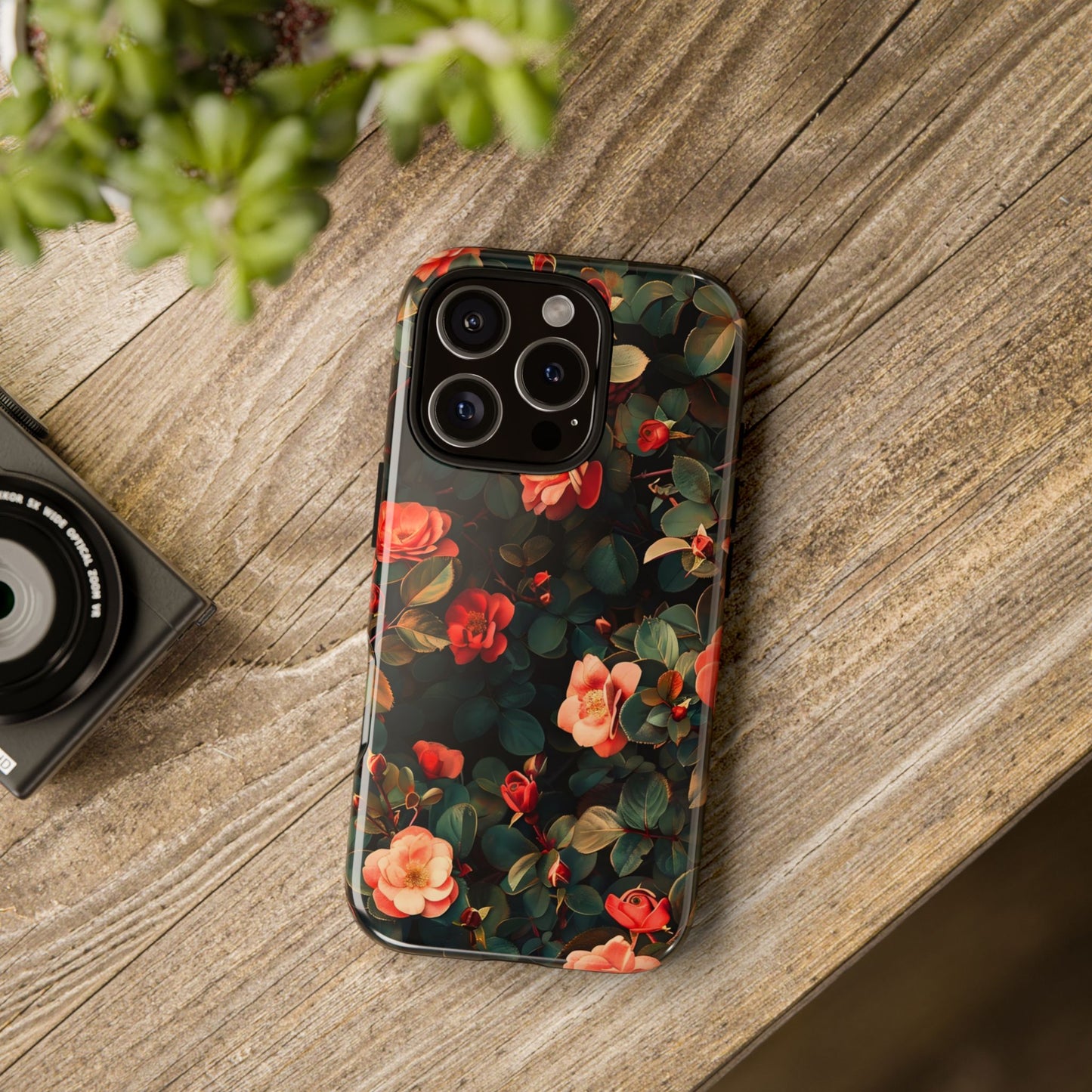 Floral Phone Case - Elegant Floral Design, Tough Protective Case, Perfect Gift for Her, Trendy Phone Accessories, Mother’s Day, Birthday