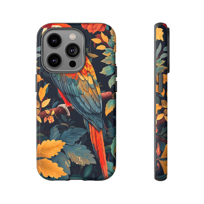 Vibrant Parrot Phone Case - Tough, Stylish, Nature-Inspired, Tropical, Wildlife, Perfect Gift, Summer Vibes