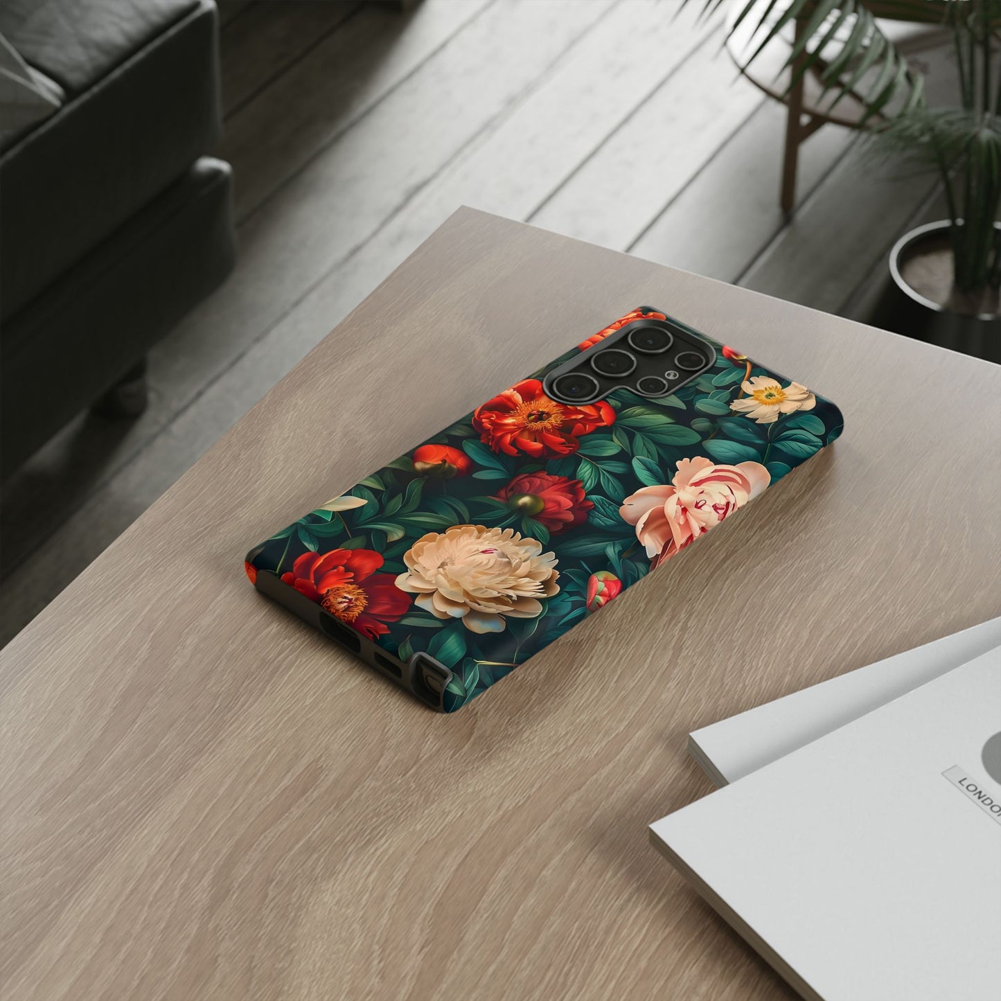Floral Phone Case - Tough Cases, Vibrant Protection, Gift for Her, Cute Floral Design, Trendy Accessory, Perfect for Spring