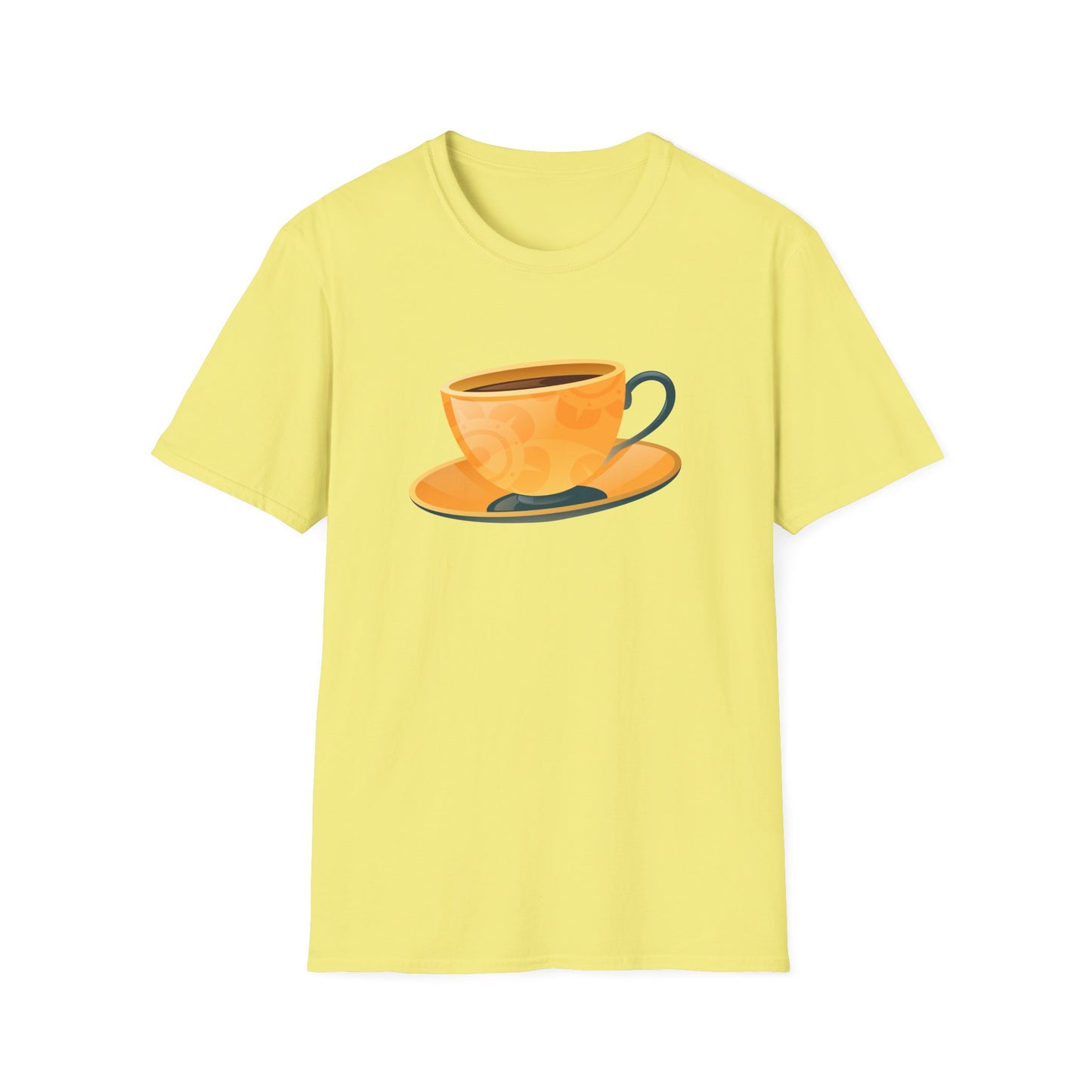 Elegant British Tea Cup - Classic Tea Time Fashionable Unisex Softstyle T-Shirt