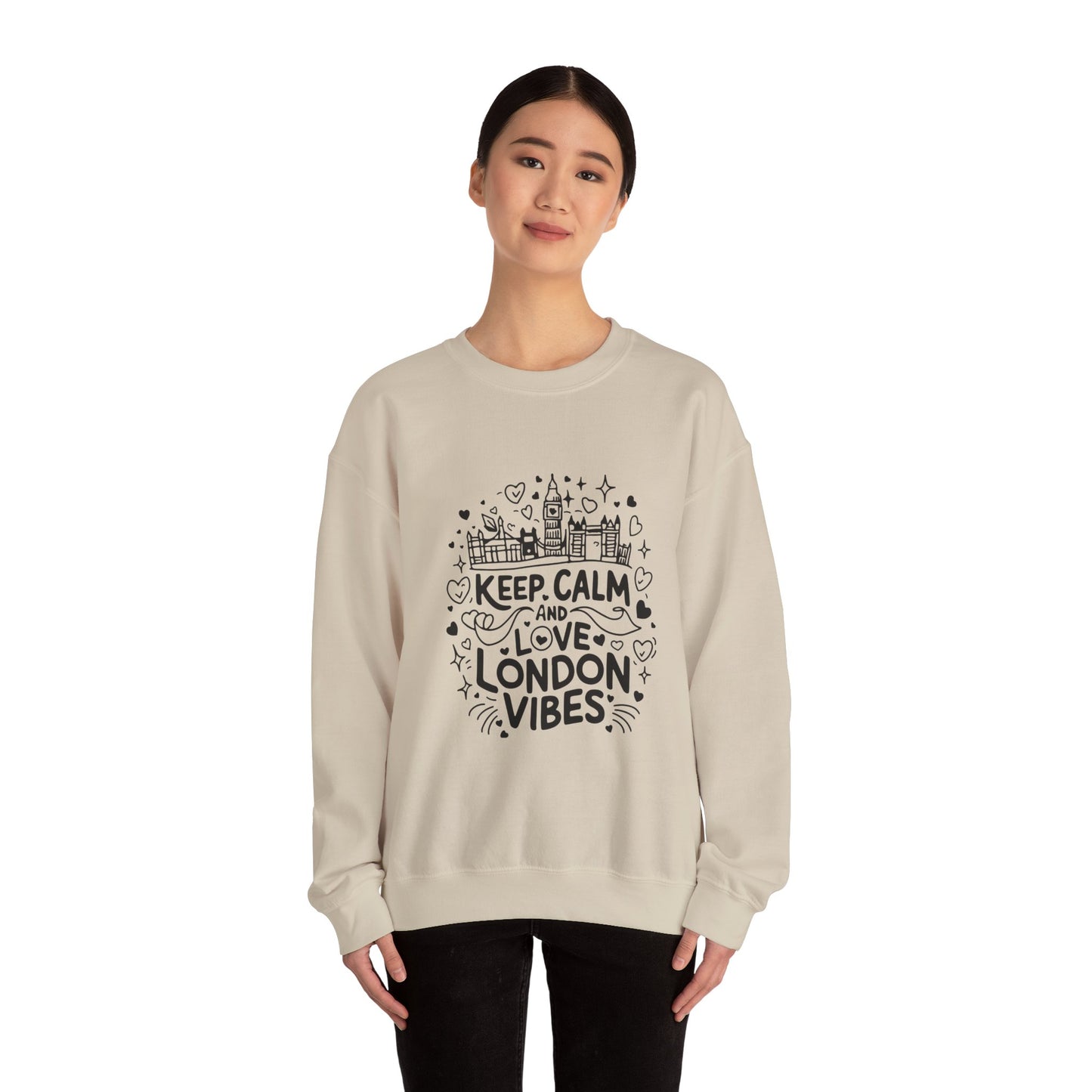 Unisex Heavy Blend™ Crewneck Sweatshirt - Trendy and Calm London Vibes