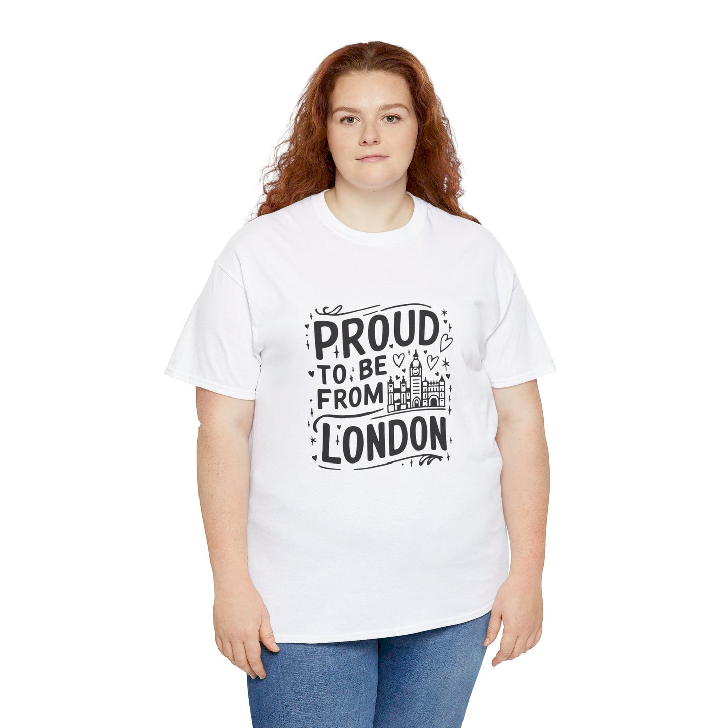 Proud to be from London Watercolor Art Collection Breathable Unisex Cotton T-Shirt