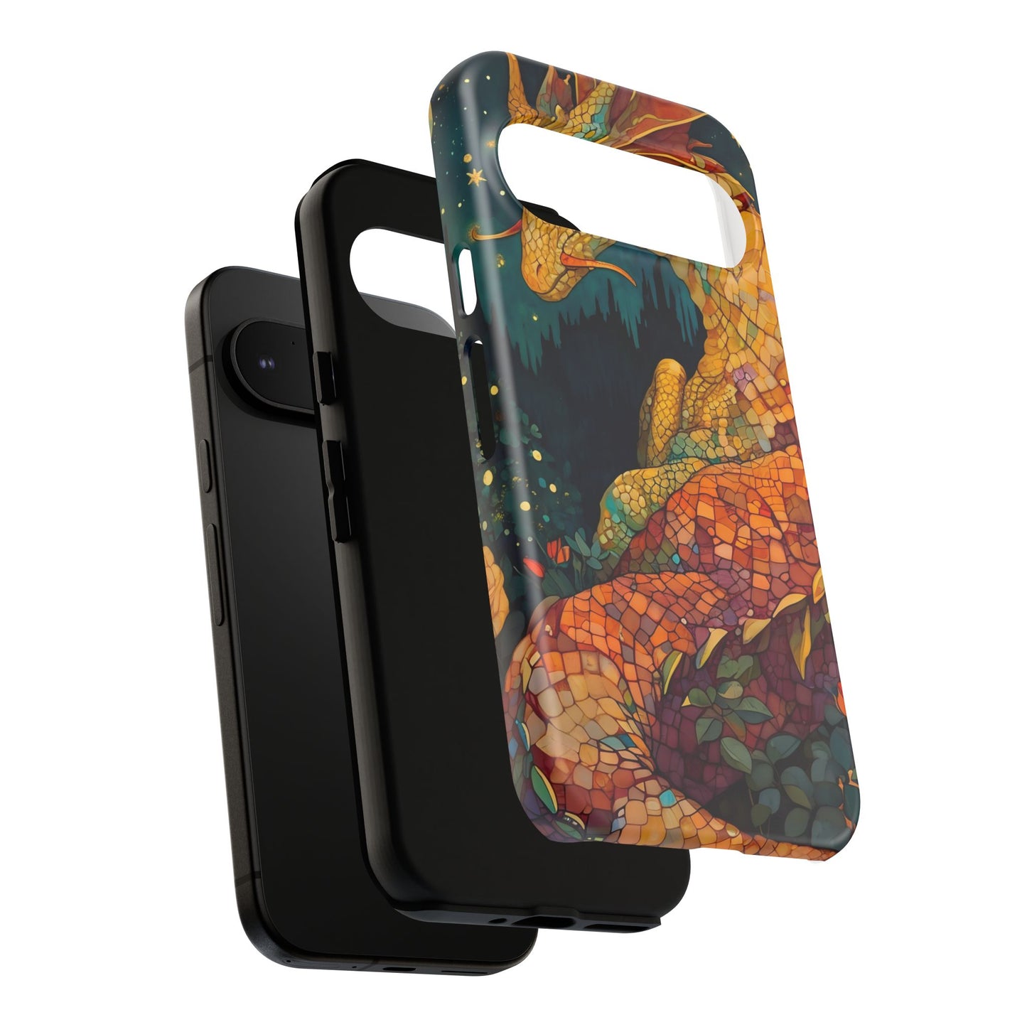 Dragon Art Phone Case, Tough Phone Cover, Fantasy Gift, Unique Mobile Accessory, Dragon Lover Gift, Stylish Protection