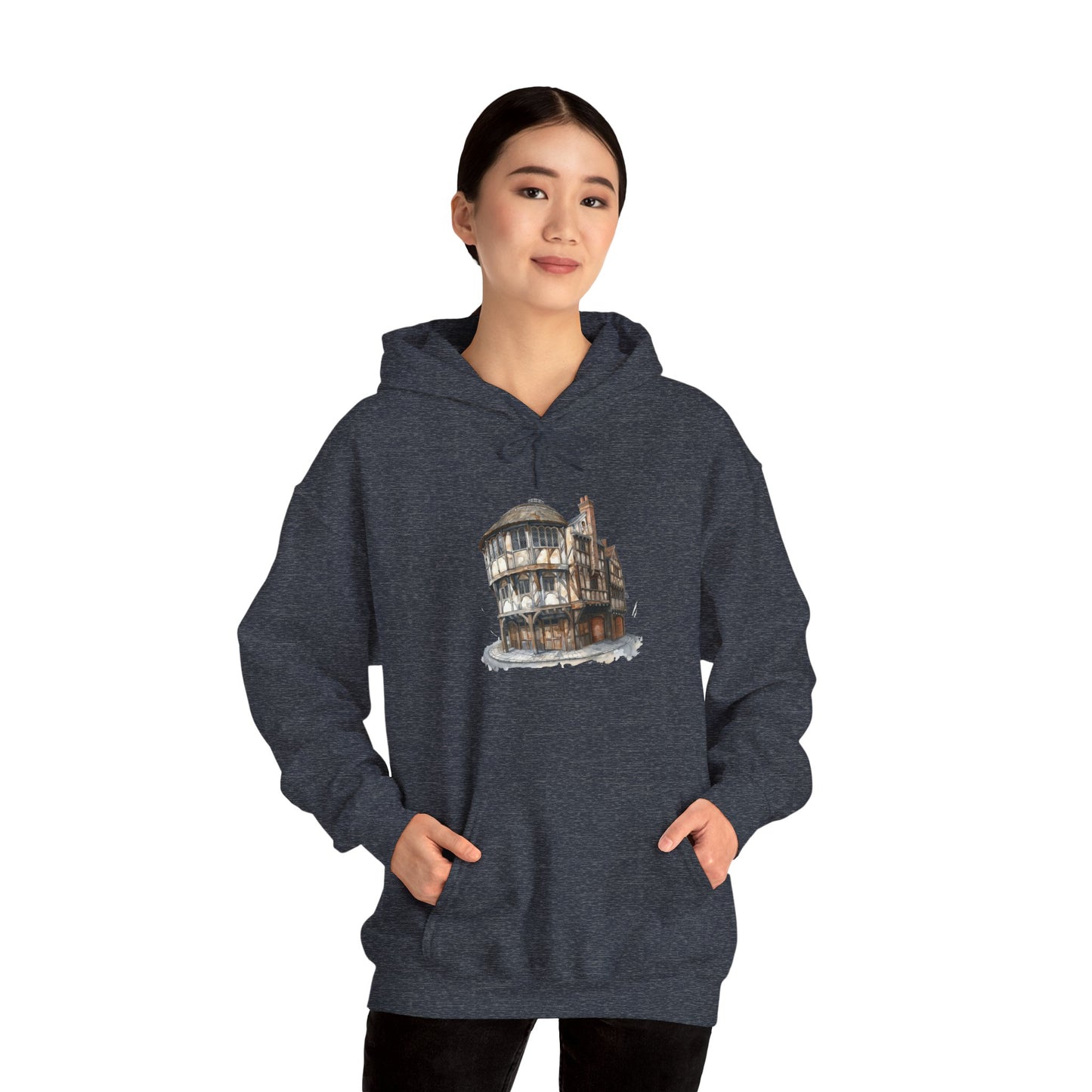 Unisex Heavy Blend™ Hooded Sweatshirt - Where Friends Gather - The Cozy British Pub