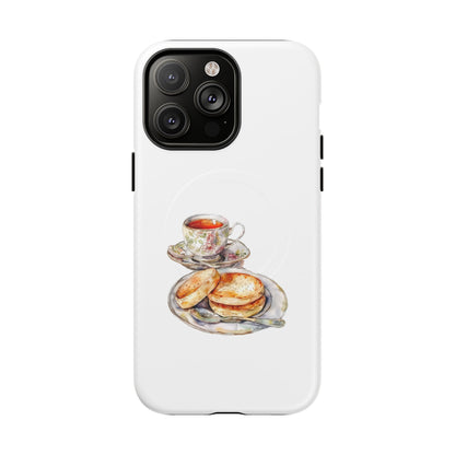 Charming Magnetic Phone Cases for Tea Lovers, Tough Phone Cover, Unique Gift, Cute Tea Design, Kitchen Decor