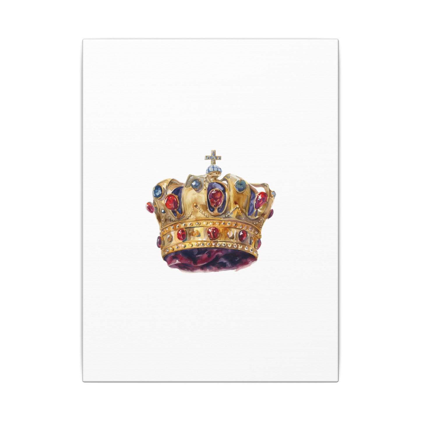 Crown Art Print, Royal Wall Decor, Matched for Home or Office, Gift for Art Lovers, Unique Royalty Artwork