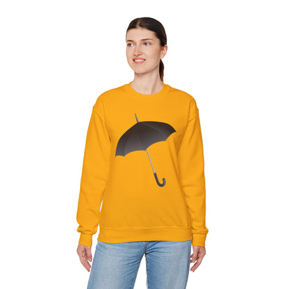 Unisex Heavy Blend™ Crewneck Sweatshirt - Regal Royal Umbrella - Elegant and Majestic Design