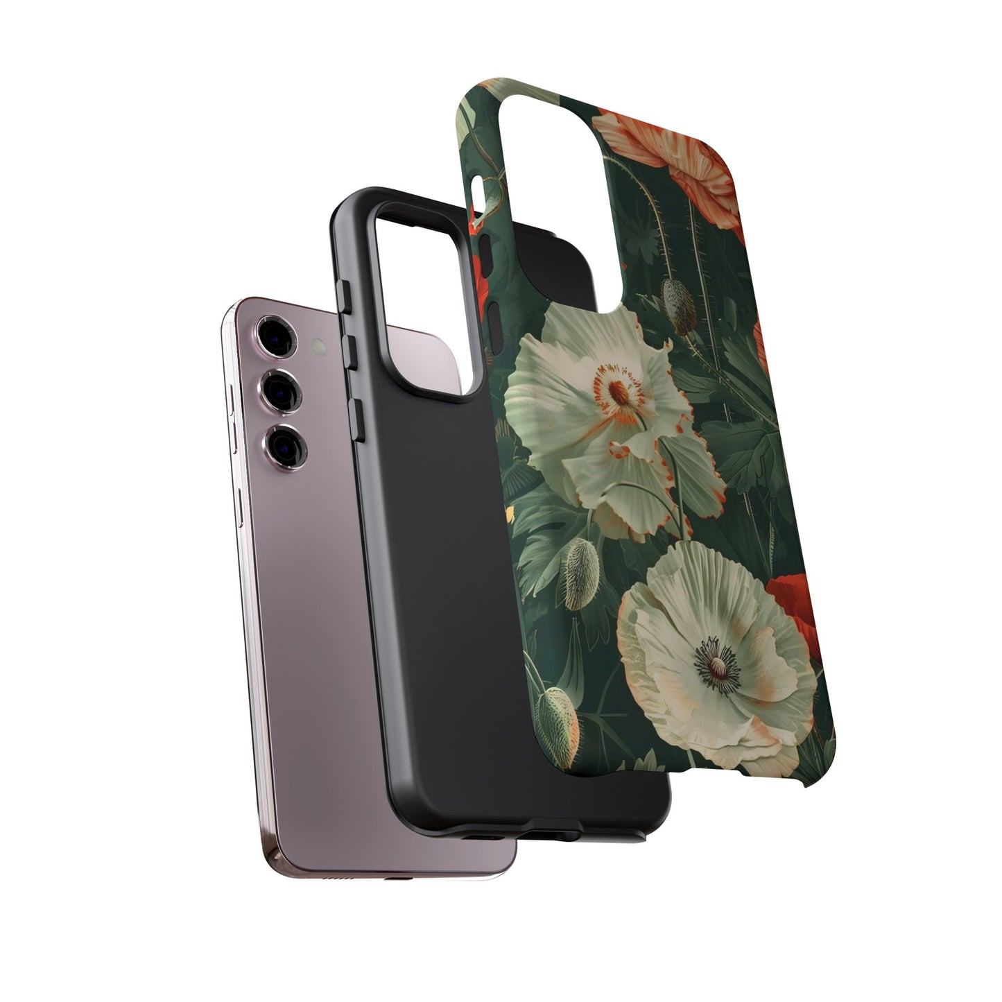 Floral Phone Case - Tough Cases, Botanical Design, Gift for Friends, Trendy Mobile Cover, Personalized Phone Accessory