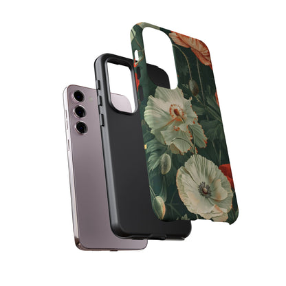 Floral Phone Case - Tough Cases, Botanical Design, Gift for Friends, Trendy Mobile Cover, Personalized Phone Accessory