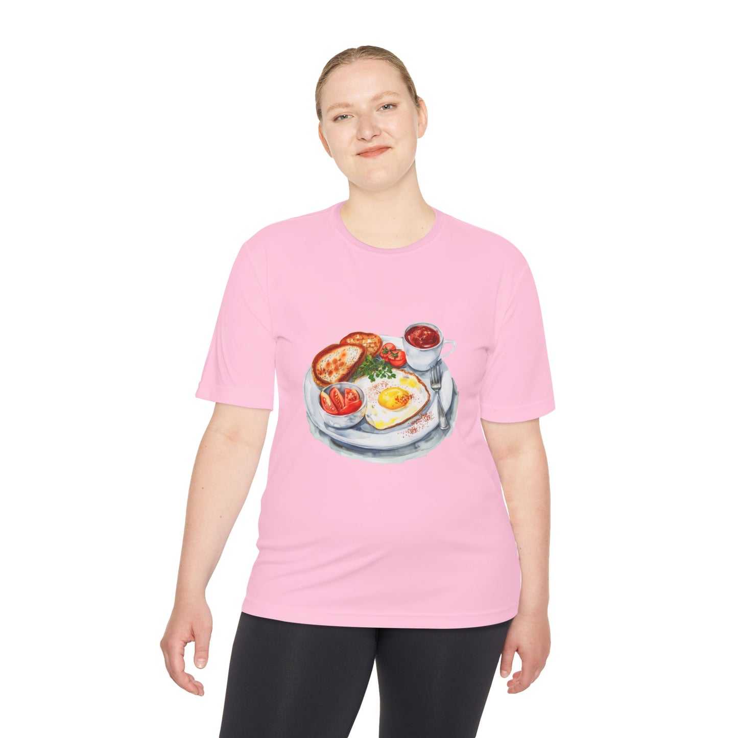 Unisex Moisture Wicking Tee - Watercolor Culinary Art - Food Illustration