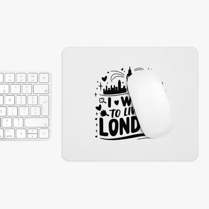 London-Themed Mouse Pad, Cute Desk Accessory, Office Decor, Gift for London Lovers, Motivational Mousepad