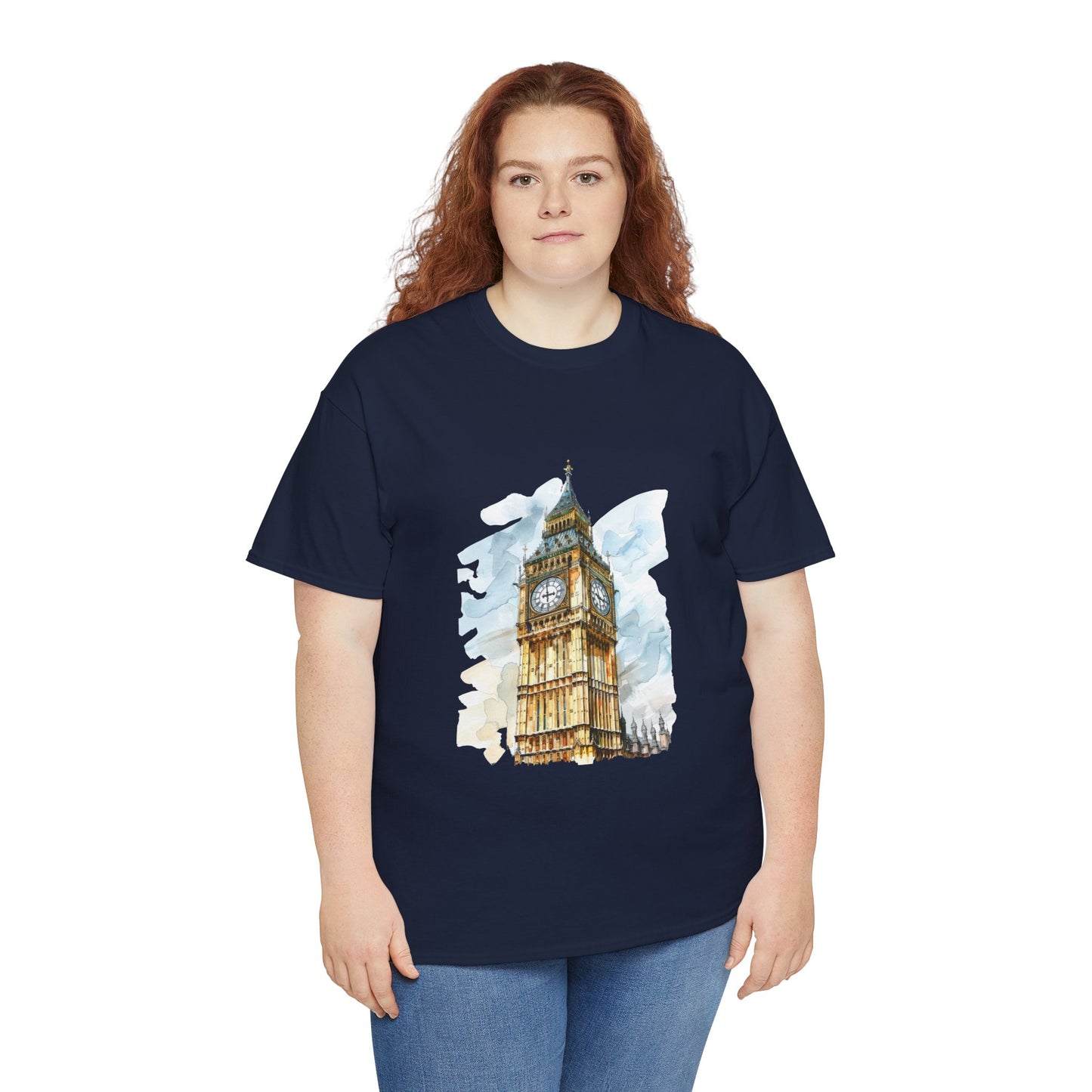Unisex Heavy Cotton Tee - Echoes of London - Big Ben’s Legacy
