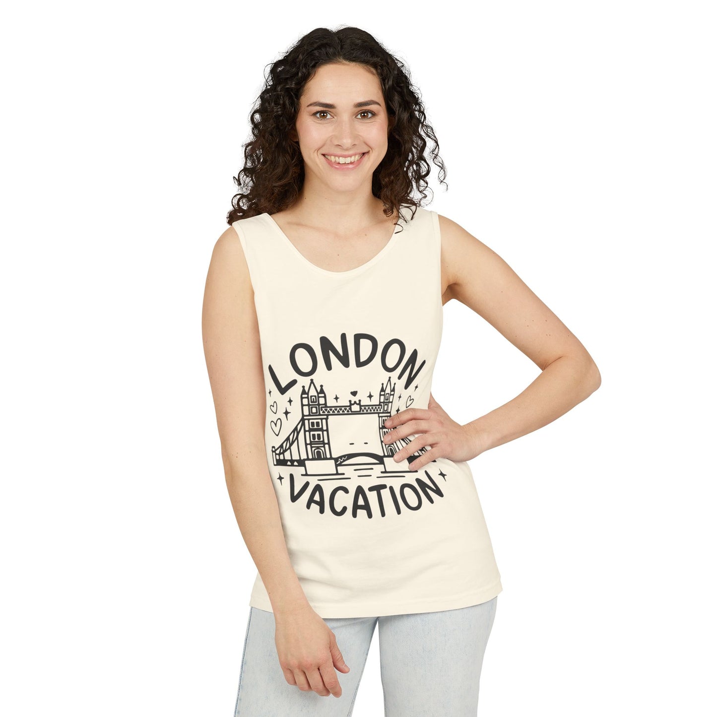 Unisex Garment-Dyed Tank Top - London Vacation