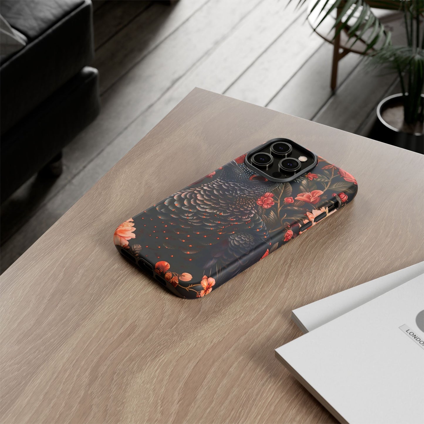 Tough Cases: Floral Design Phone Case, Stylish Protection for Your Phone, Unique Gift for Bird Lovers, Vibrant Floral Art, [...]
