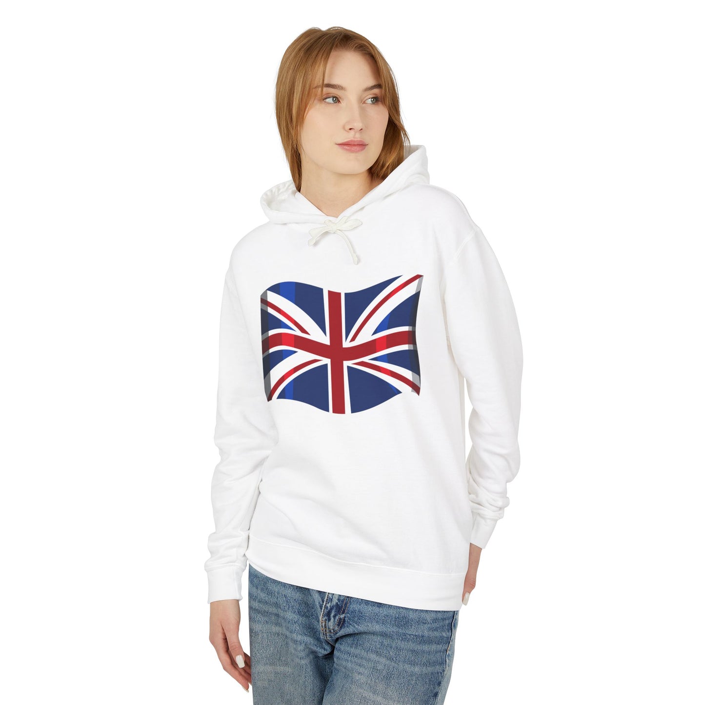 Unisex Lightweight Hooded Sweatshirt - British Flag