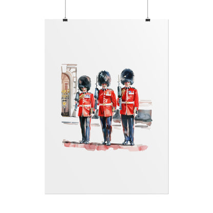 London Guard Roll-Up Posters, British Soldier Art Prints, Home Decor, Travel Gifts, Wall Art for Various Occasions