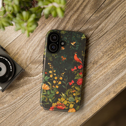Floral Tough Phone Case, Nature-Inspired Design, Ideal for Garden Lovers, Gift for Birthdays, Christmas, Eco-Friendly Accessory