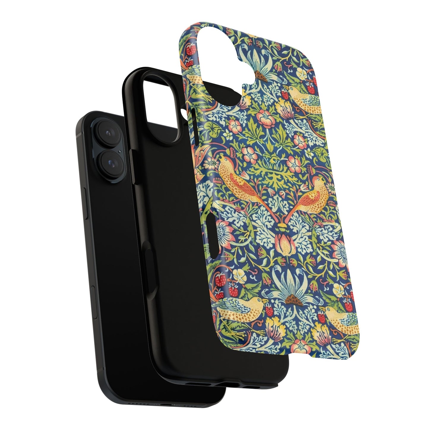 Floral Phone Case | Tough Cases, Stylish Protection, Unique Gift, Eco-Friendly, Floral Pattern, Bird Design