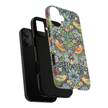 Floral Phone Case | Tough Cases, Stylish Protection, Unique Gift, Eco-Friendly, Floral Pattern, Bird Design