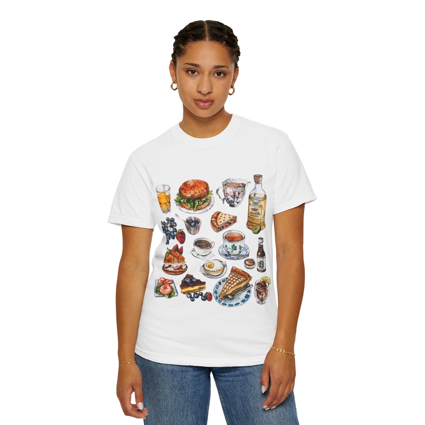 Unisex Garment-Dyed T-shirt - Heritage and Charm - England's Iconic Symbols