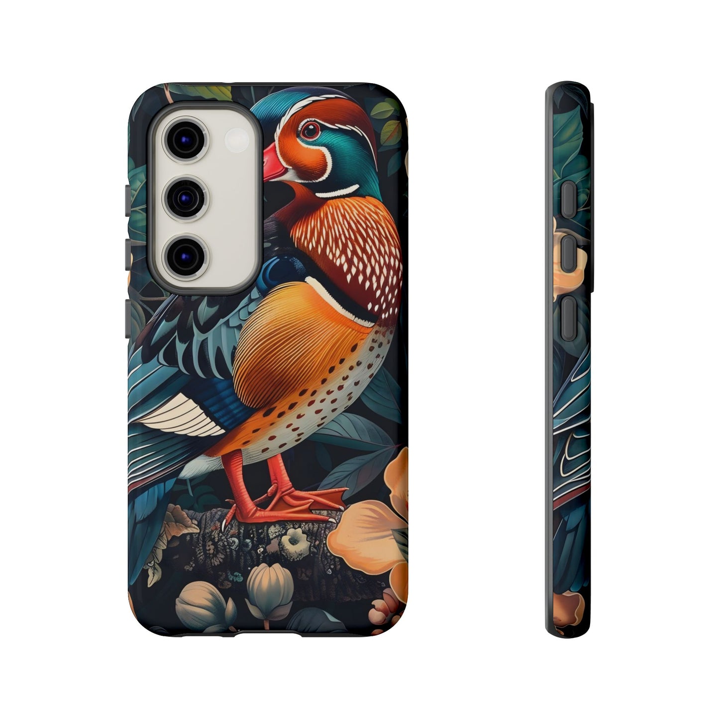 Vibrant Phone Case with Artistic Bird Design, Nature Lover Gift, Wildlife Enthusiast Accessory, Floral Tech Case, Unique Mobile Cover