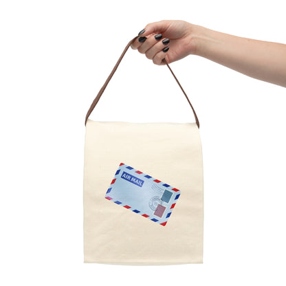 The Airmail Canvas Lunch Bag With Strap