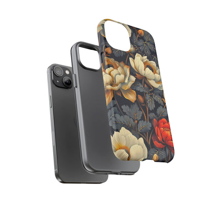 Floral Phone Case - Tough Cases, Stylish Mobile Cover, Flower Design, Holiday Gift, Trendy Accessory, Eco-Friendly Case