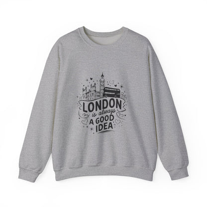 Unisex Heavy Blend™ Crewneck Sweatshirt Lightweight - London is always a best Idea