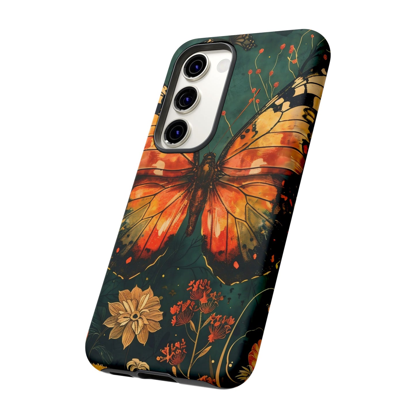 Butterfly Phone Case – Tough Cases for Nature Lovers, Floral Design, Butterfly Art, Unique Gift, Eco-Friendly Protection