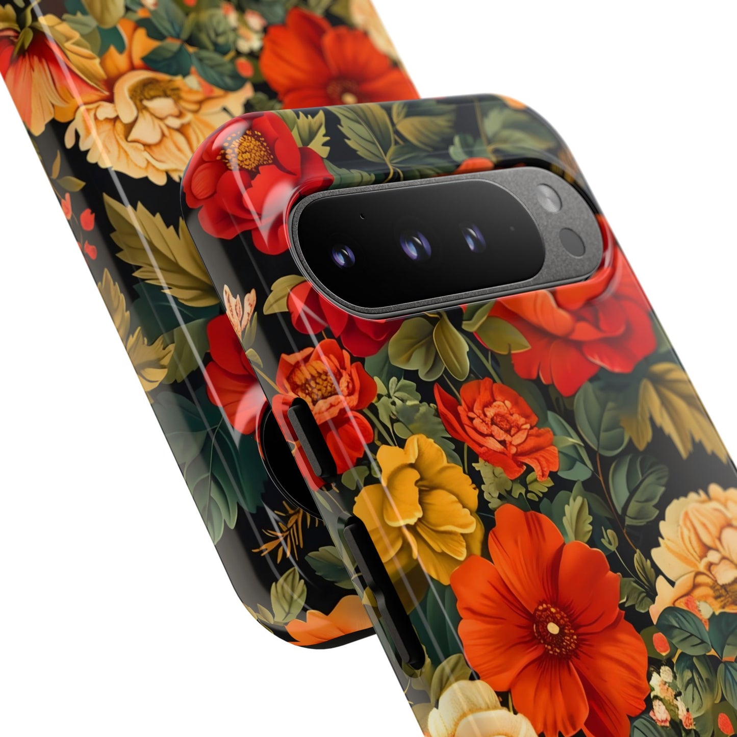 Floral Phone Case, Tough Cases, Decorative Tech Accessories, Gift for Her, Nature Lover Gift, Boho Style Case, Spring Floral Cover