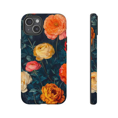 Floral Phone Case - Tough Cases, Stylish Protection, Gift for Flower Lovers, Customizable Cover, Floral Design Mobile Accessory