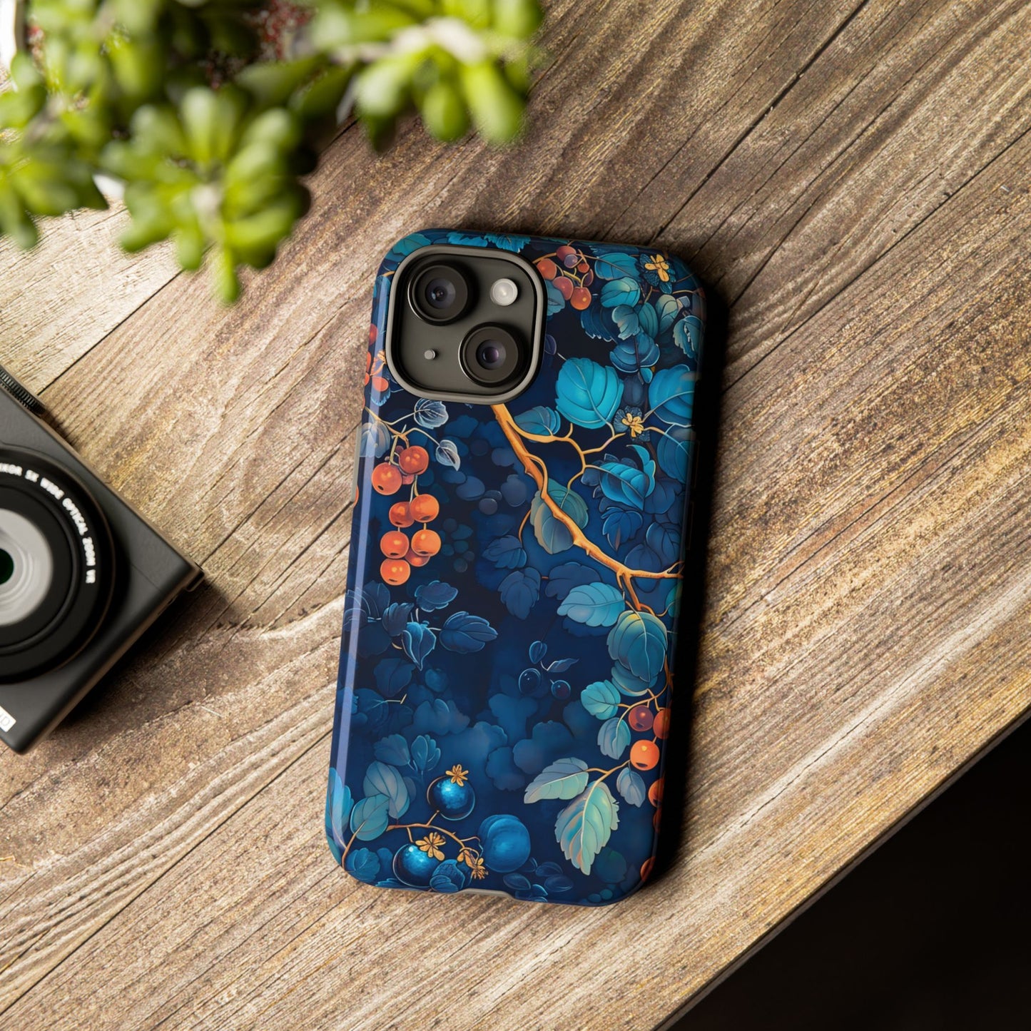Artistic Phone Case with Floral Design, Tough Cases for iPhone, Nature-Inspired Accessory, Unique Gift for Her, Protective Cover