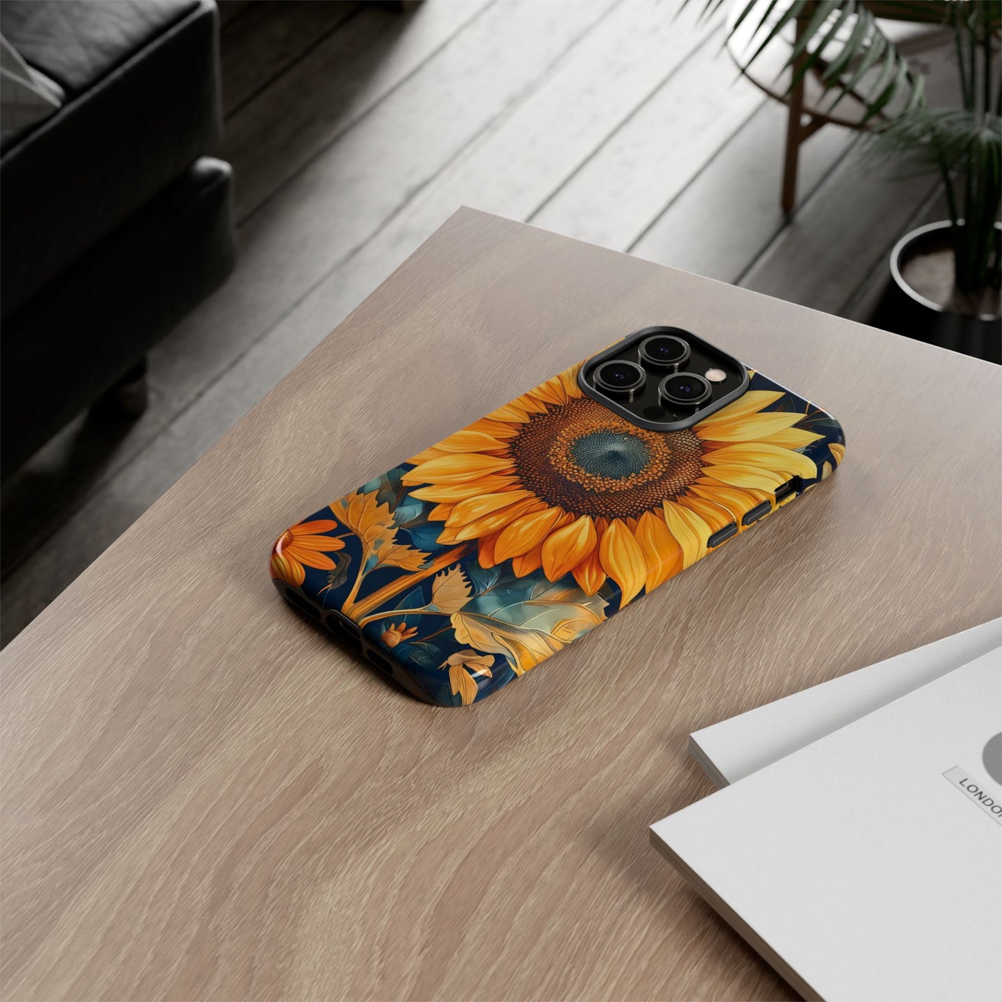 Sunflower Phone Case - Floral Design for Nature Lovers, Cute Spring Accessory, Gift for Her, Eco-Friendly Cover
