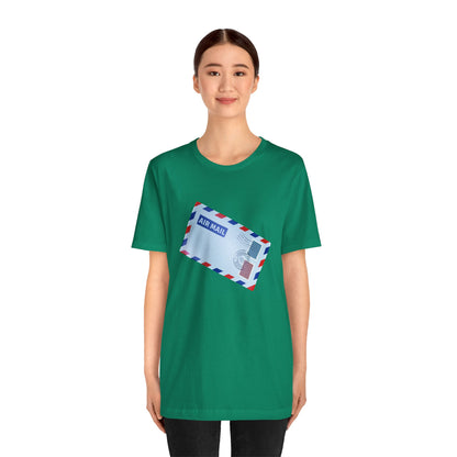Unisex Jersey Short Sleeve Tee - Vintage British Air Mail - Classic Postal Design