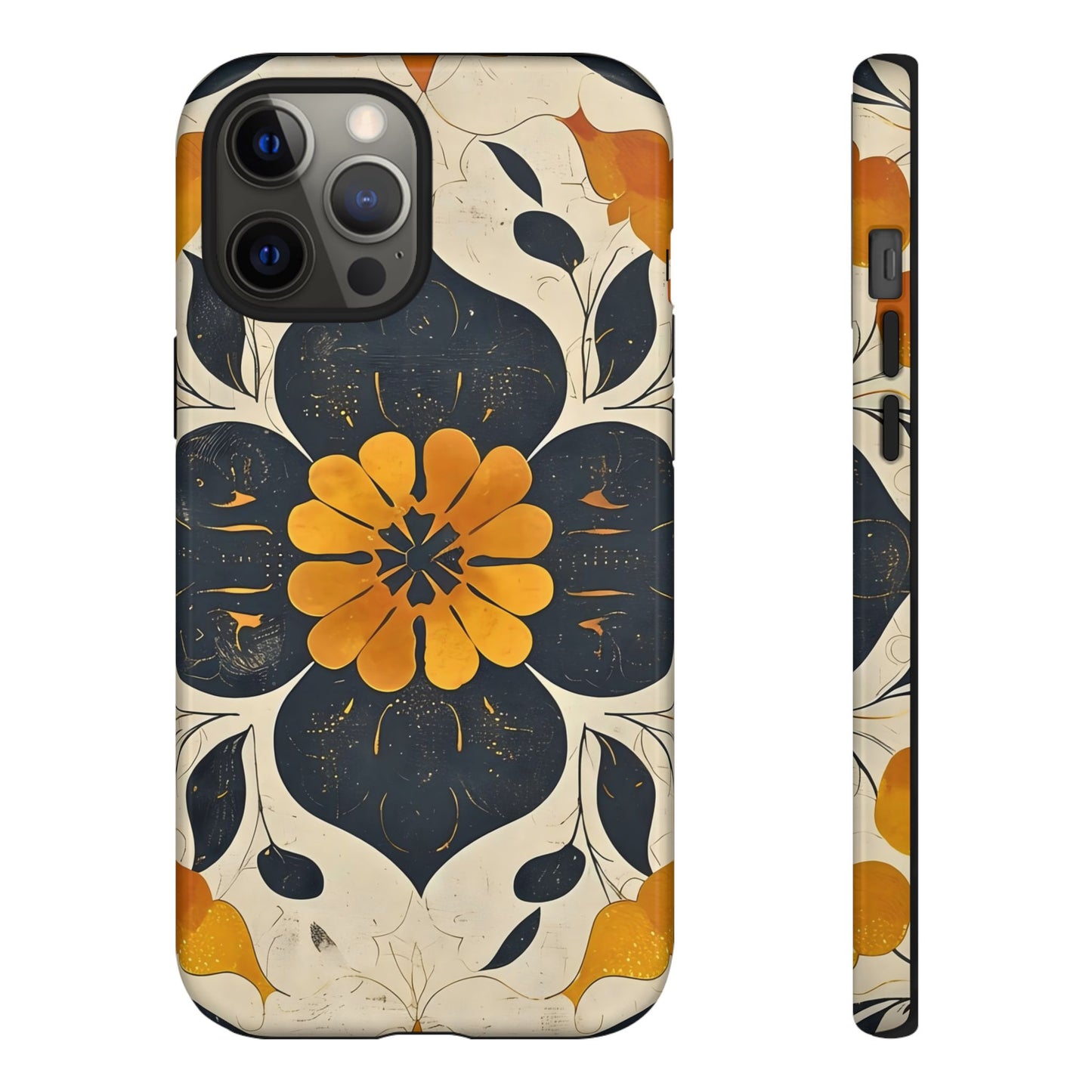 Floral Phone Case - Tough Cases, Botanical iPhone Cover, Vintage Flower Design, Durable Smartphone Protection, Unique Gift Idea