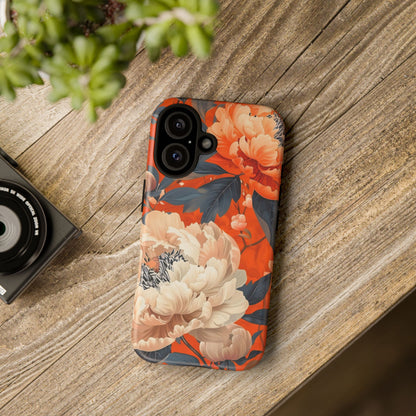 Floral Tough Case, Durable Floral Phone Case, Stylish Protection Case, Gift for Her, Spring Accessories, Mother’s Day Gift