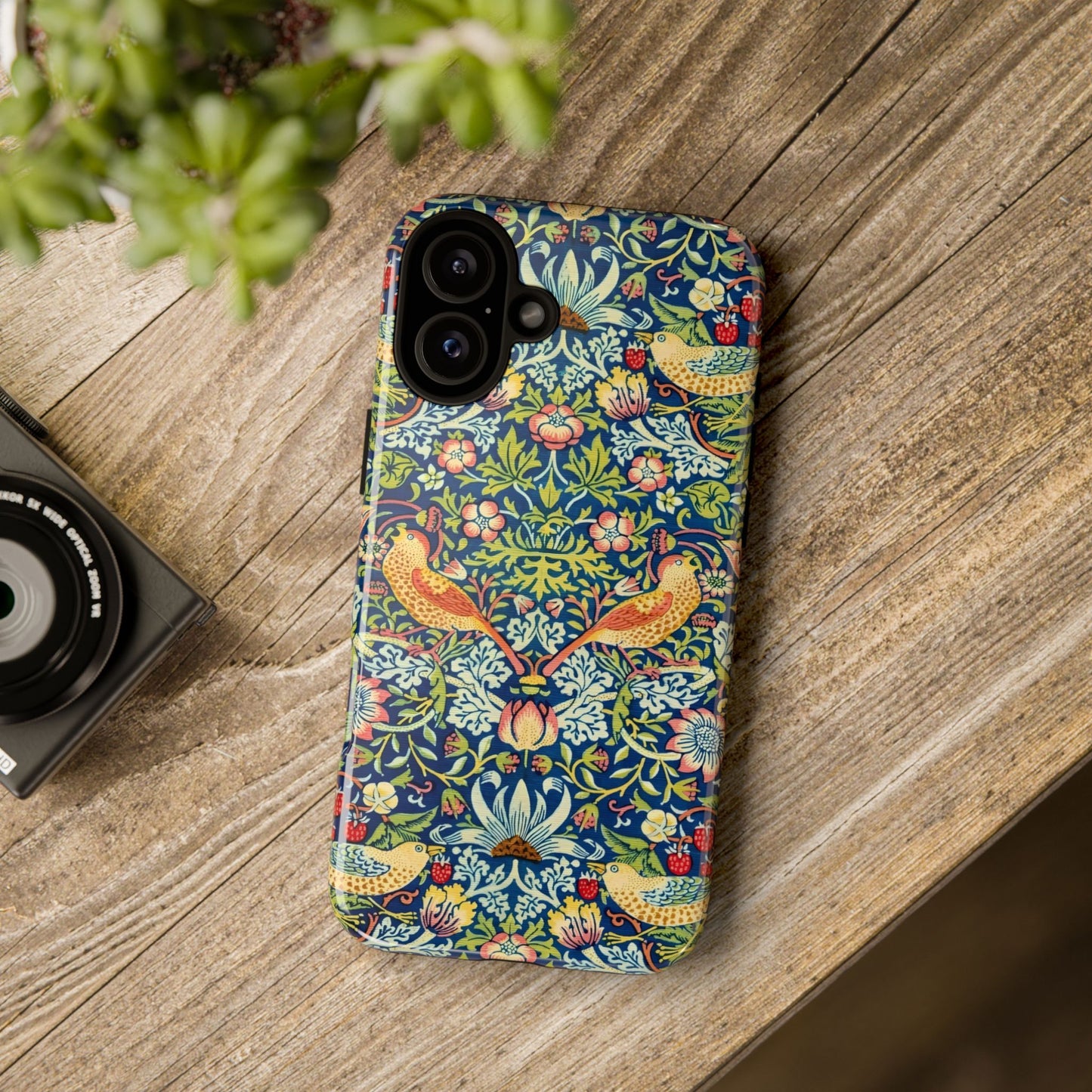 Floral Phone Case | Tough Cases, Stylish Protection, Unique Gift, Eco-Friendly, Floral Pattern, Bird Design